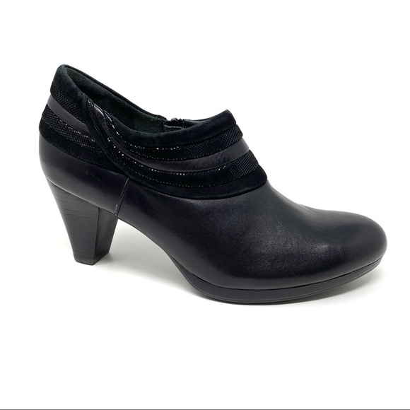 Ziera Zambra black suede sparkle booties - Picture 1 of 10